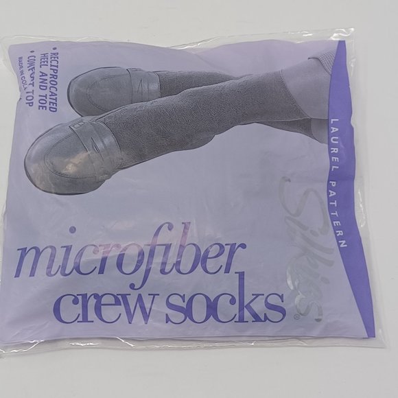 Three (3) Pairs of Silkies Women's Black Microfiber Socks - Picture 2 of 7